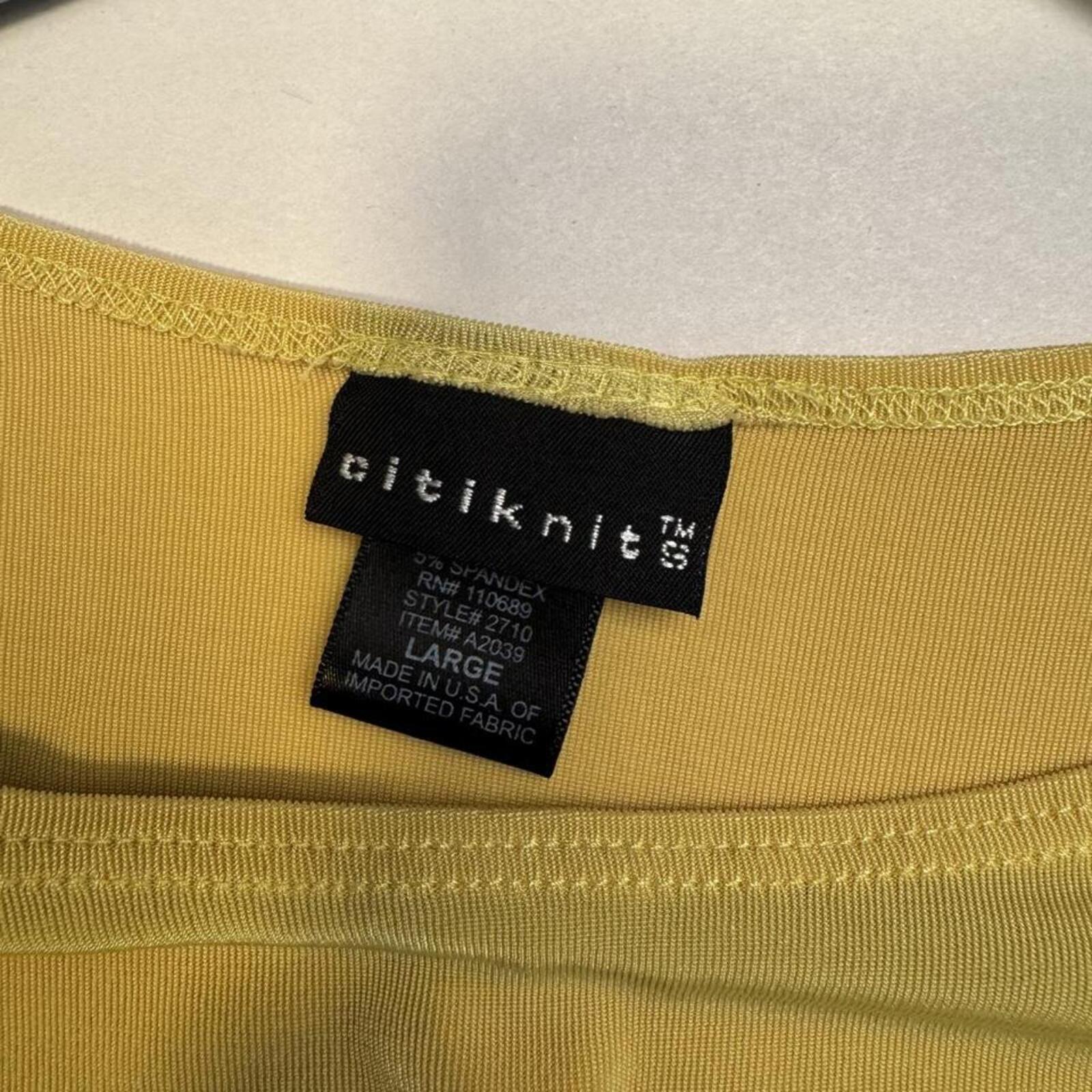 Vintage 90s coquette retro yellow sleeveless tank blouse - L