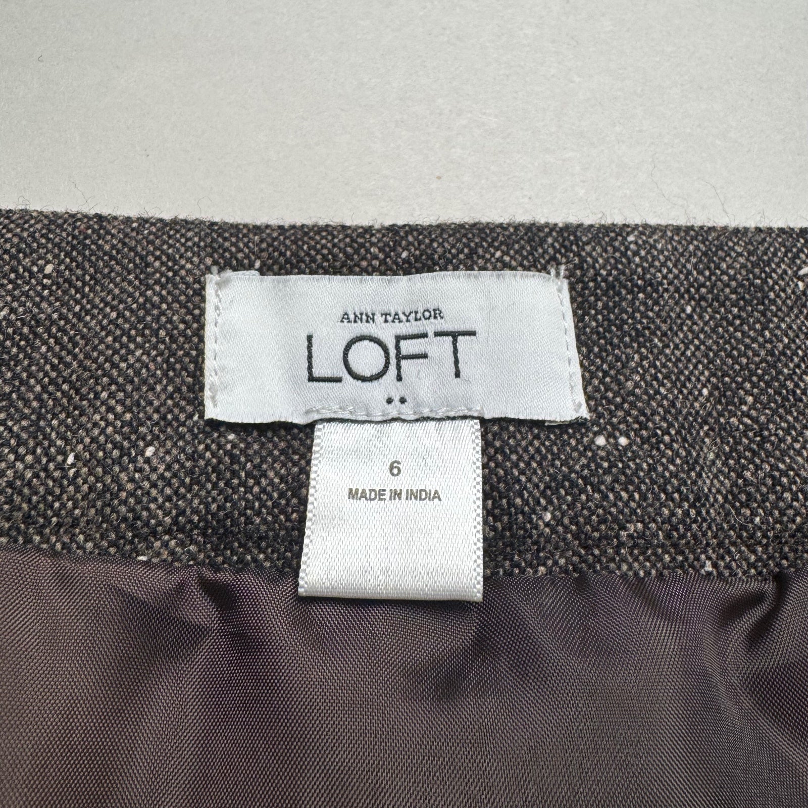 Y2K LOFT Metallic Sparkle Fall Tweed Ruffle Tiered Mini Skirt Sz 6