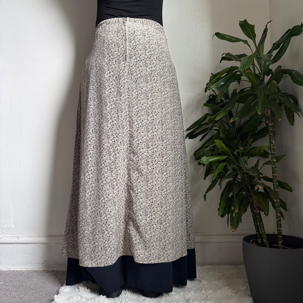 90s fairycore Ditsy Floral Maxi Skirt Sz M