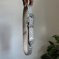 Y2K Silver Rhinestone Studded Cowgirl Bling Western Belt Size M fits M-L