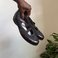 Munro Metallic Bronze Leather Mesh Mary Jane Sneaker Flats Crisscross Strap US 8