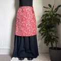 Vintage Pink garden fairy Paisley A-Line knee length Skirt Sz 14