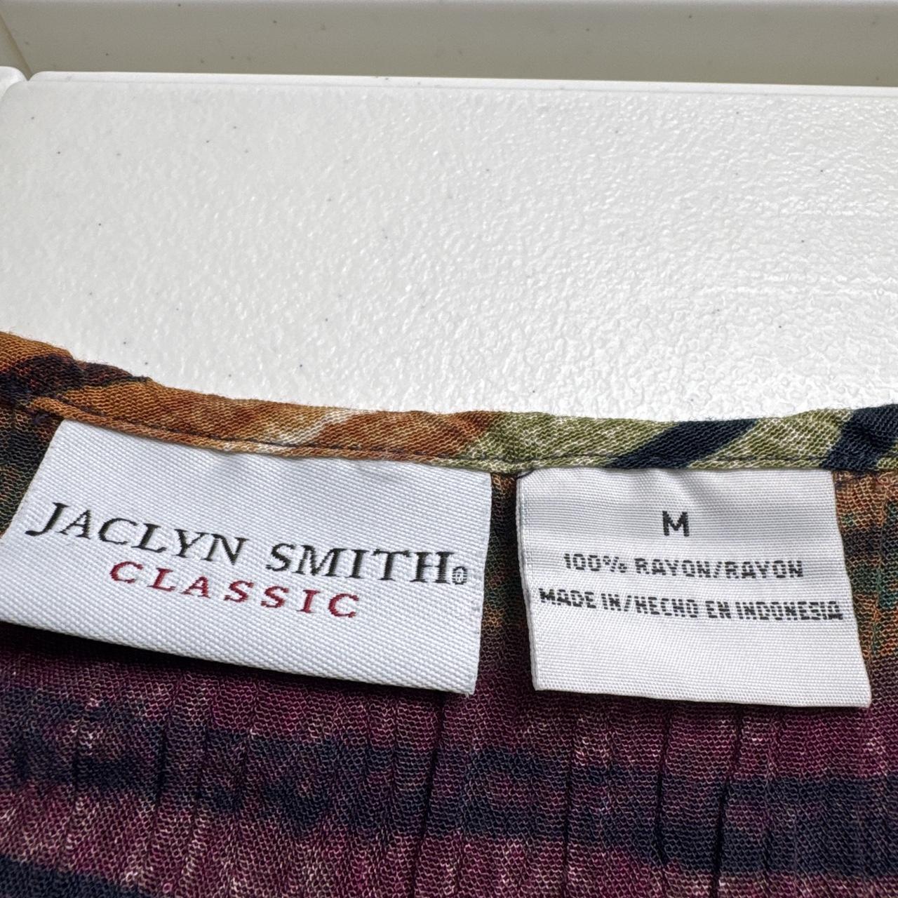 90s Jaclyn Smith Classic Crinkled Tank Top Multicolor Serape Stripe Blouse - M