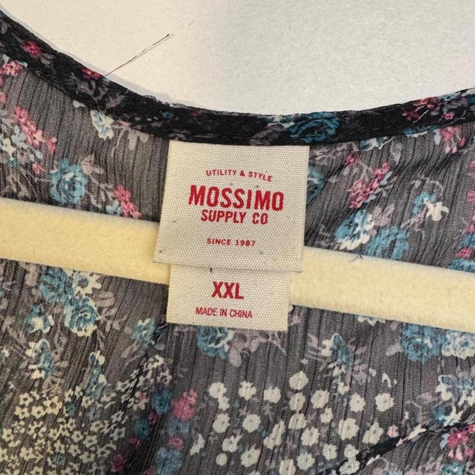 Vintage 90s Whimsigoth Ditsy Floral see through light weight blouse XXL