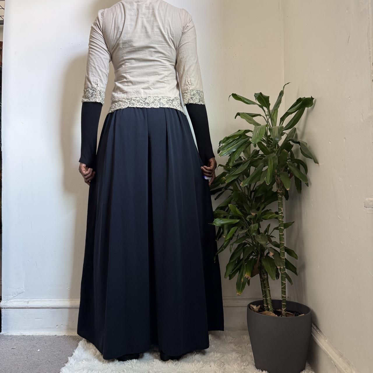 Vintage BCI Cottagecore Blouse Metallic Lace Trim Pintuck Prairie Top - S